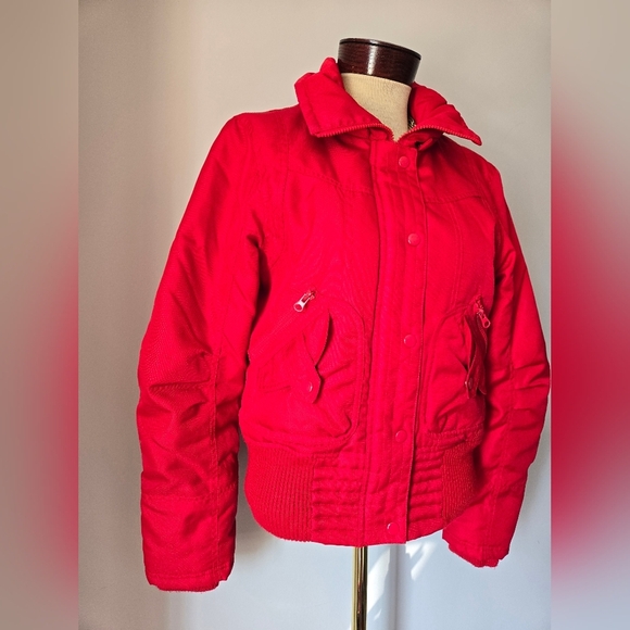 Vero Moda Red Waist Length Ski Jacket Jacket. Aize Medium - Picture 3 of 14